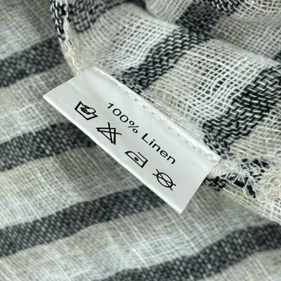 Paper Lace Womens Striped Linen Top OS 6706 - Picture 5 of 10